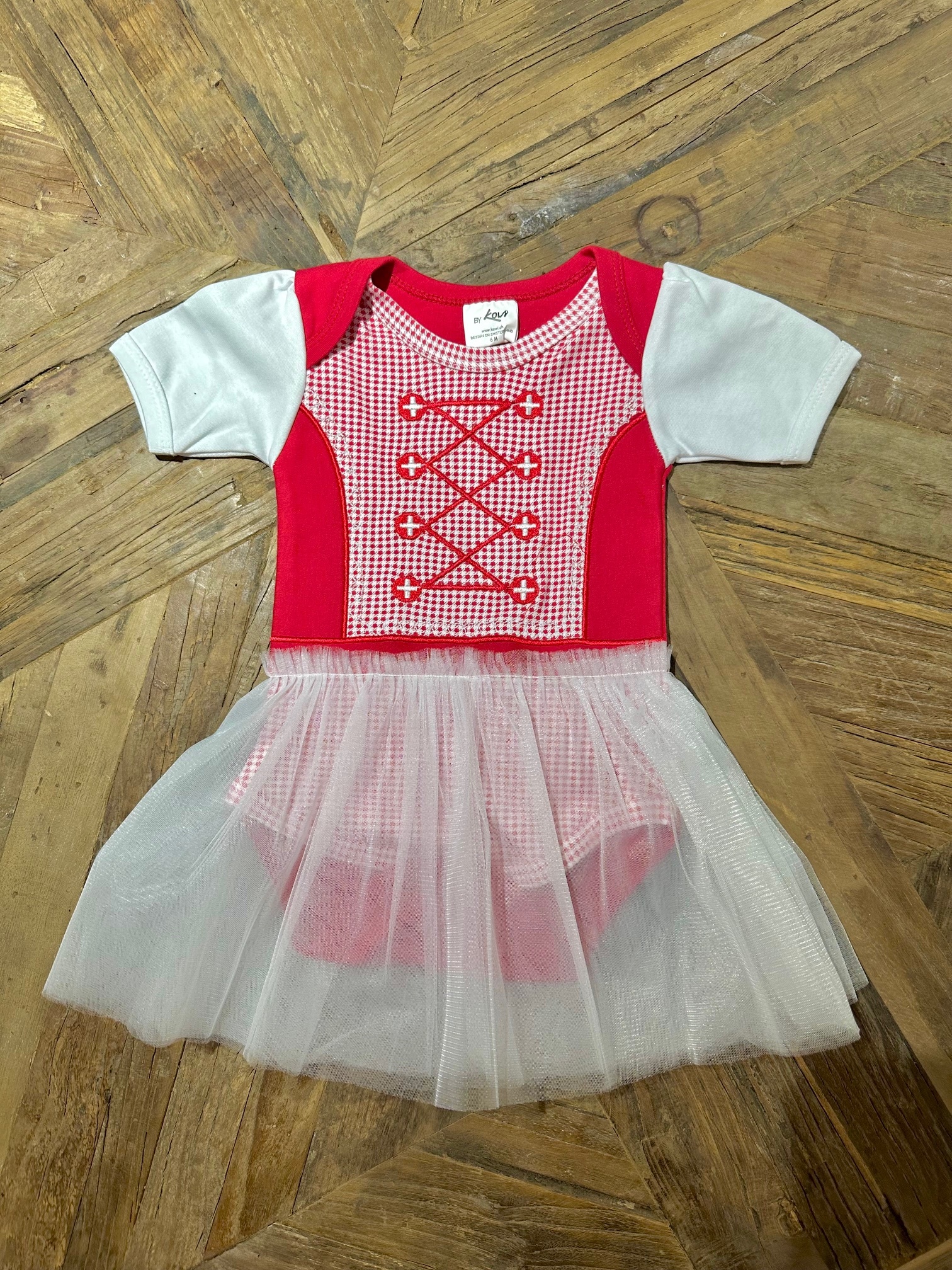 Baby-Body "Swiss Meitschi mit Tüll"